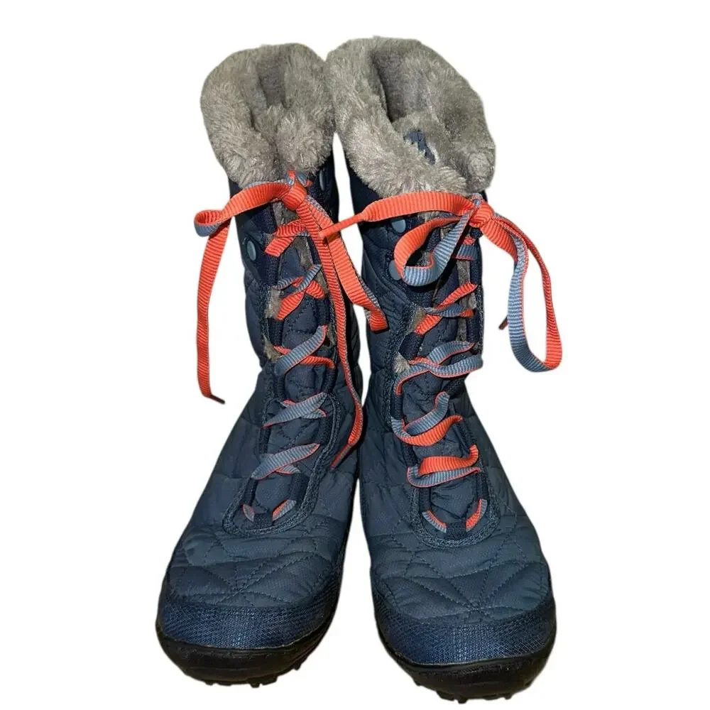 Columbia Omni Grip Waterproof Blue & Gray Winter Snow Boots‎
